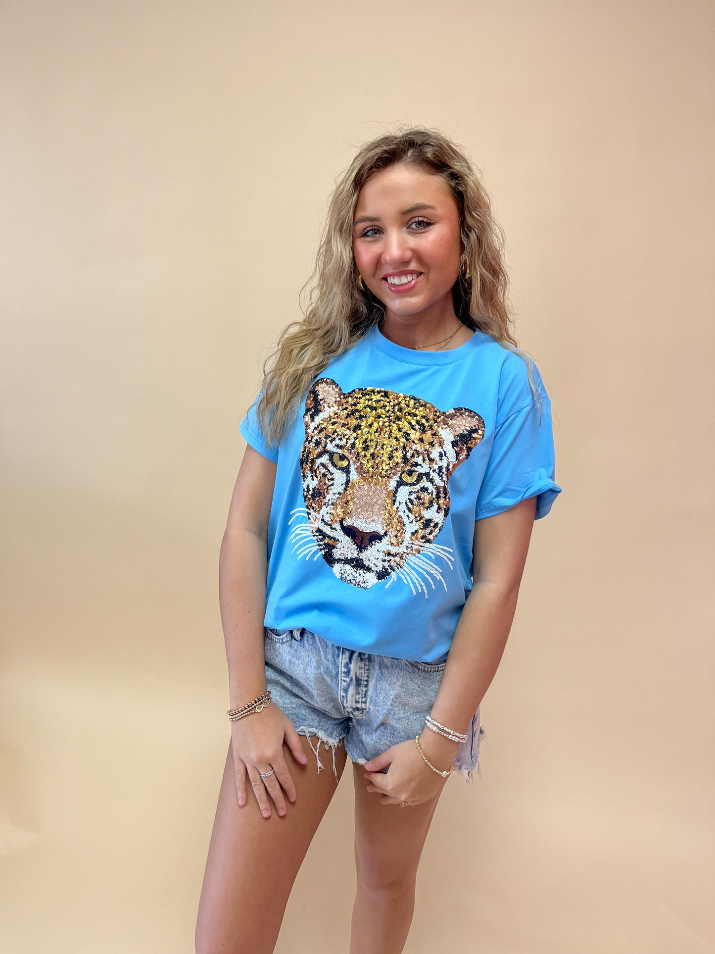 Jaguar Sequin Tee
