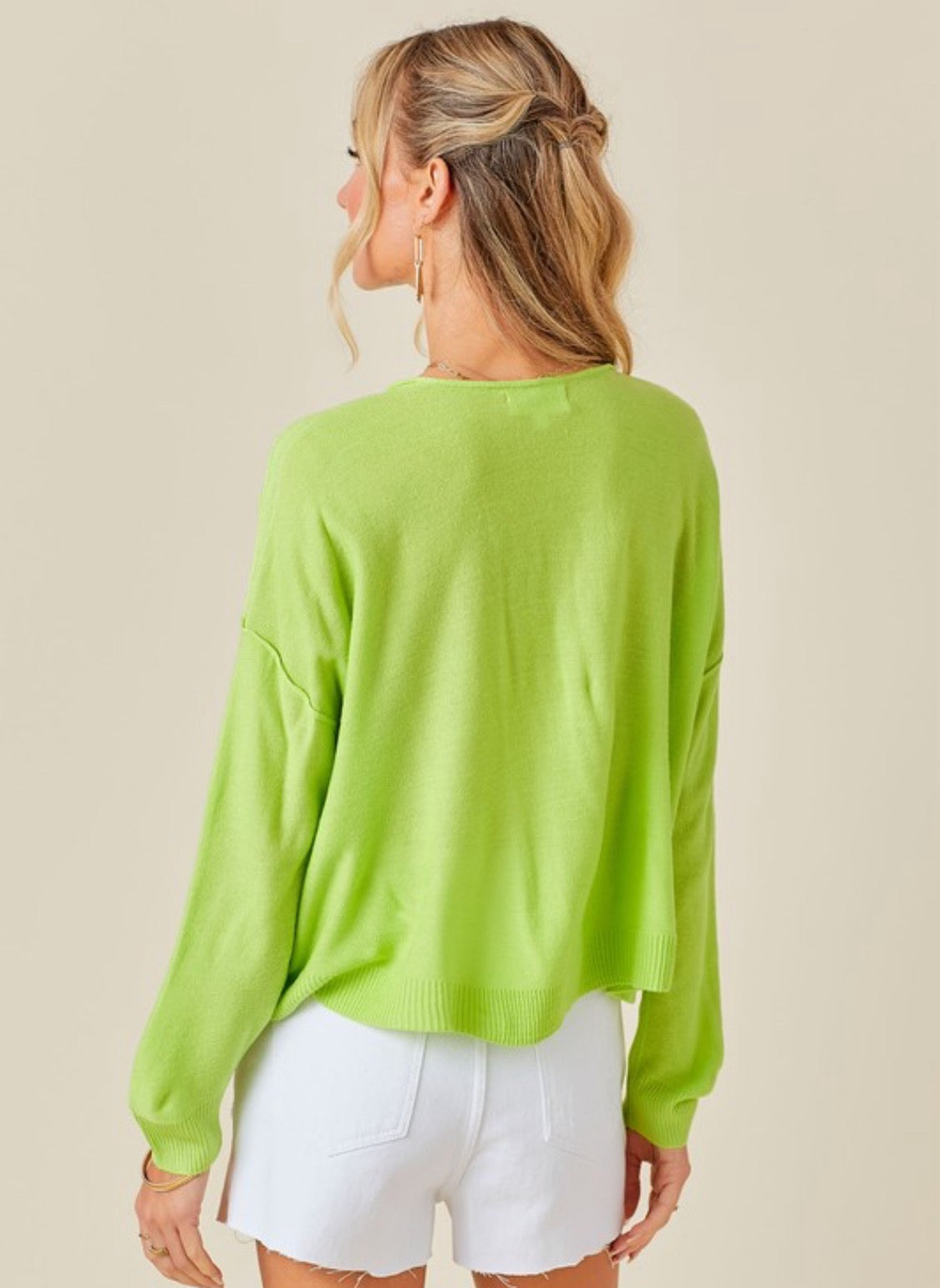 Lemon Lime Lightweight Sweater