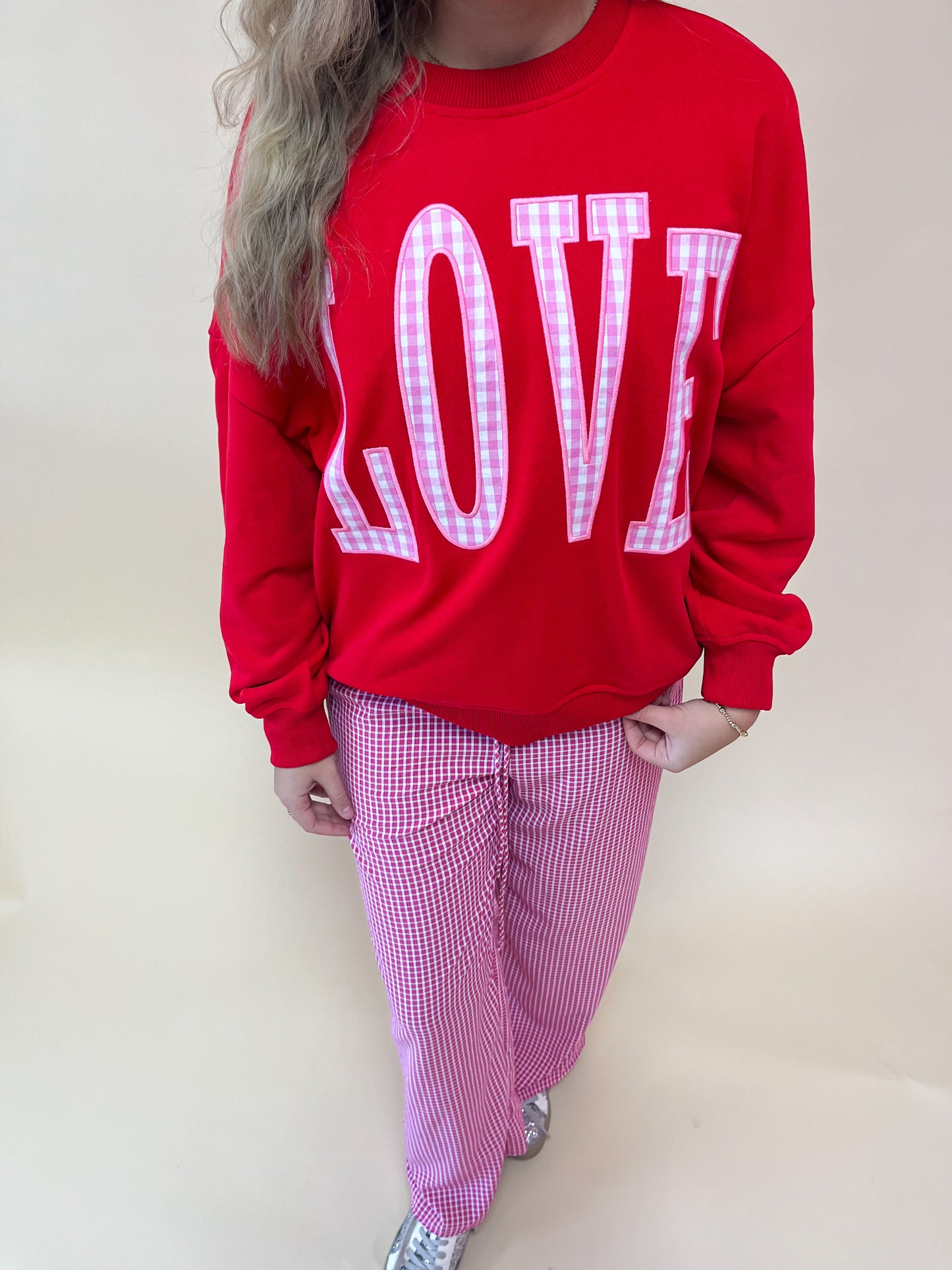 LOVE Patchwork Sweatshirt