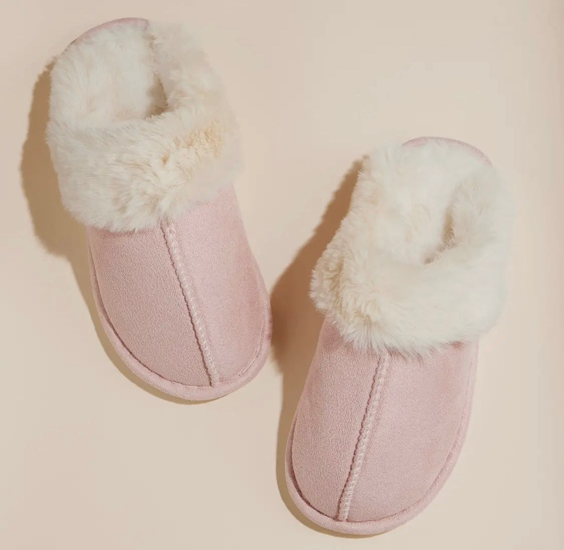Sherpa Pink Slippers