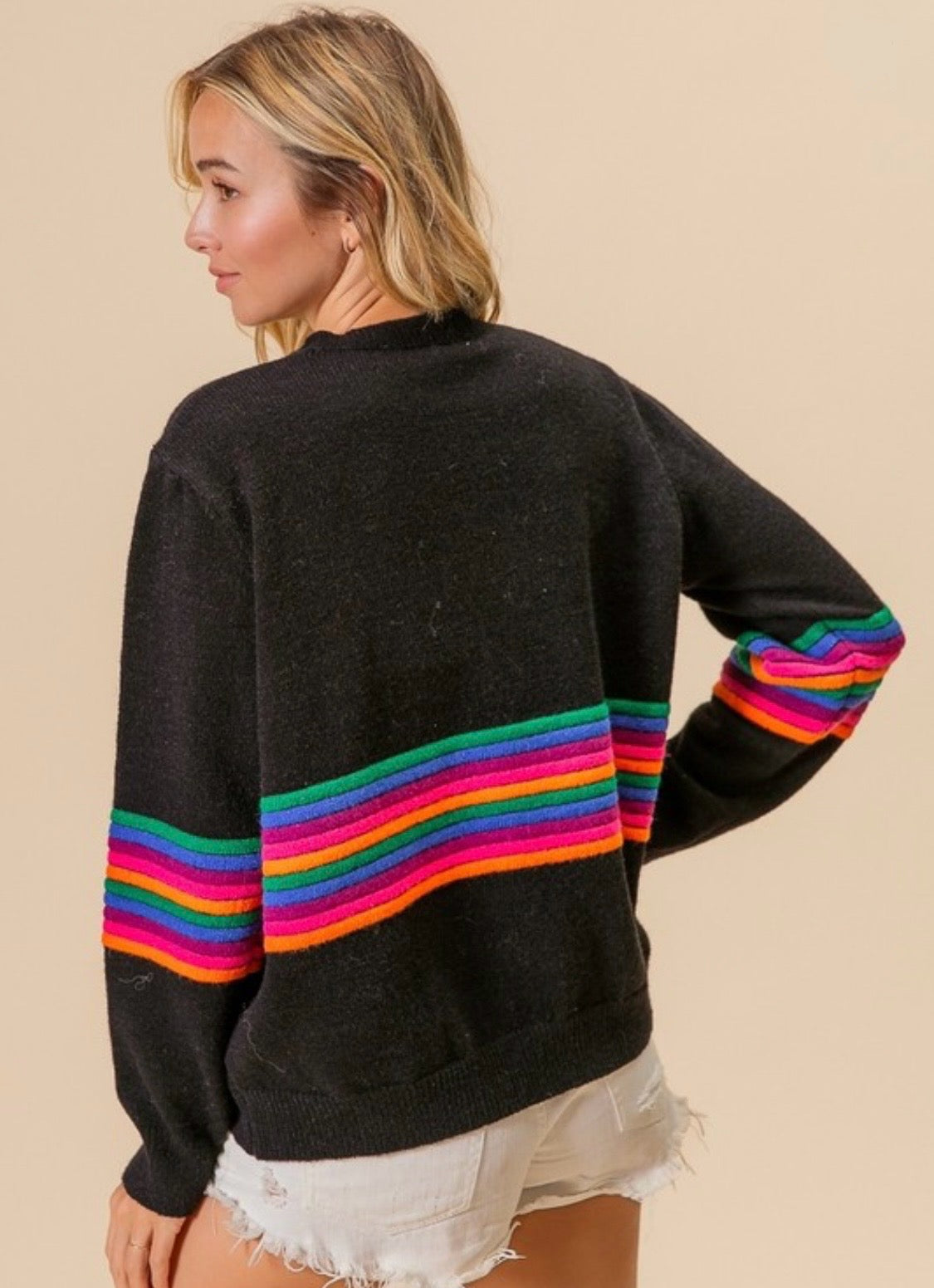 Rainbow Striped Sweater