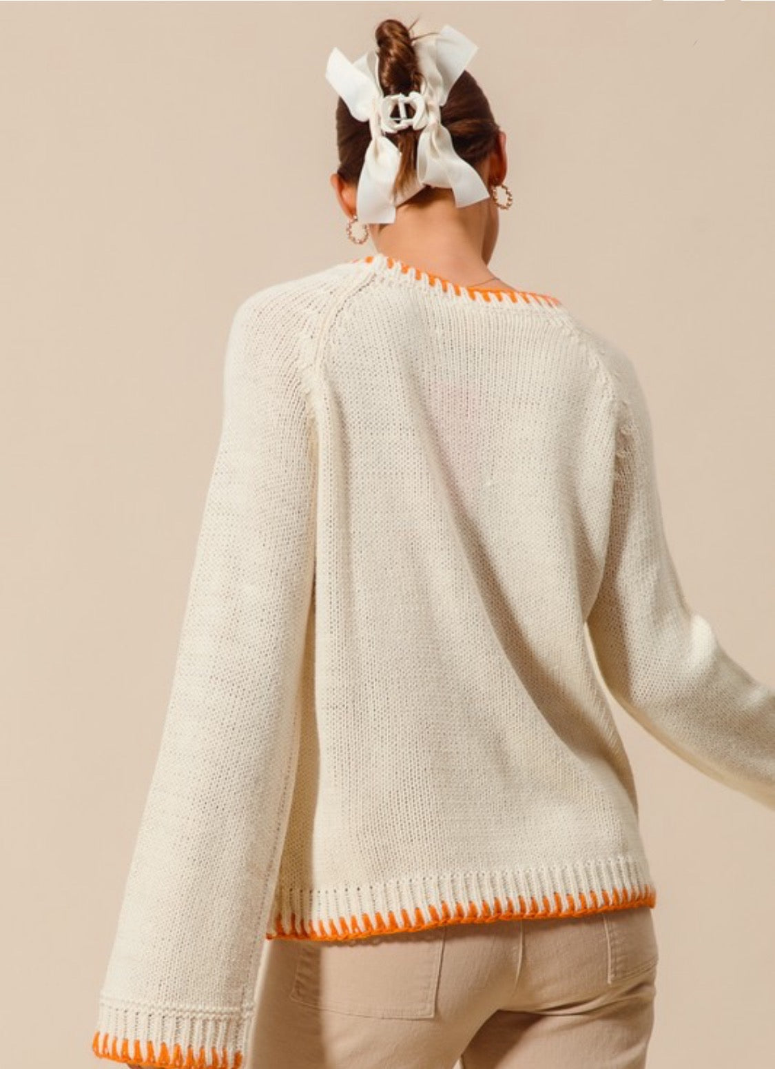 Pumpkin Knit Sweater